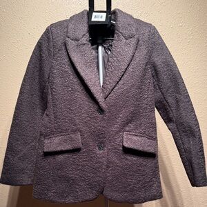 Anthropologie Charcoal Boucle Ellen Tracy blazer coat women’s size small $199